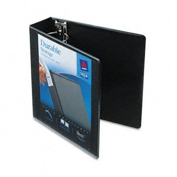 Avery Durable Vinyl EZ-TURN Ring View Binder BNDR,DURBLE VIEW 3 IN,BK 2347/100 (Pack of8)
