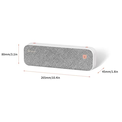 PENCHEN Original PeriPage A4 Paper Printer Direct Thermal Transfer Wirless Printer Mobile 210mm Mini Mobile Photo Printer USB BT Connection with 1 Roll Thermal Paper Support 2''/3''/4'' Paper Width