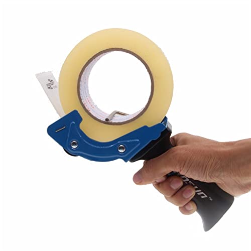 MENGKK Office Tape Dispensers 50/60/80mm Heavy Duty Tape Gun Dispenser Box Sealing Tape Dispenser Easy One-Hand Operation; About Random Color(Blue)