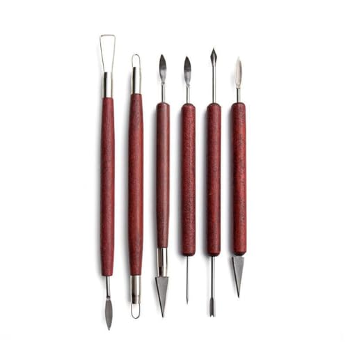 WODHAZNC Clay Tools 30 Sets of Stone Plastic Polymer Carving Tablet Silicone Point Drill Pen