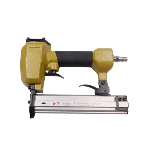 LPXDS Pneumatic Staple Gun,Oil-Free Pneumatic Staple Gun 18Ga Upholstery Pneumatic Stapler Nail Gun F30F for 10-30mm Nail Wooden Frame Furniture Fixed Air Nailer Gun(Color:JP Standard)