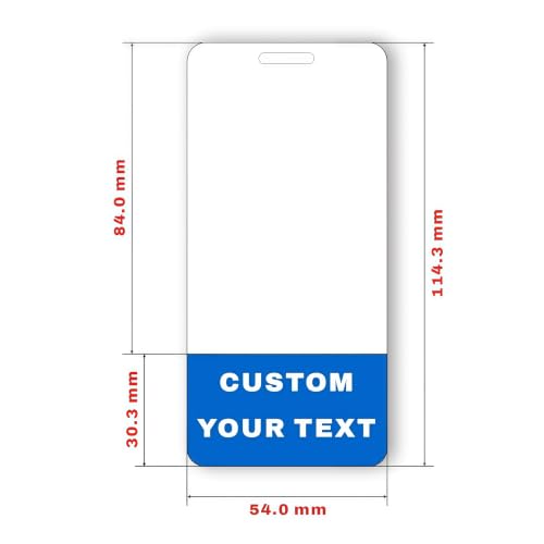 50 Pack Custom Badge Buddy for Nurse, Students and Doctor ID Card 4.5x2.1in