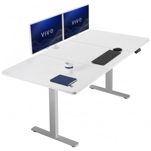 VIVO White 71 x 36 in Standing Desk, DESK-KIT-1G7W-36