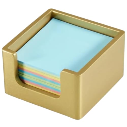 HJLLJJGA Sticky Note Dispenser Wood Sticky Note Holder, 3 x 3 Inch Note Dispenser for Office