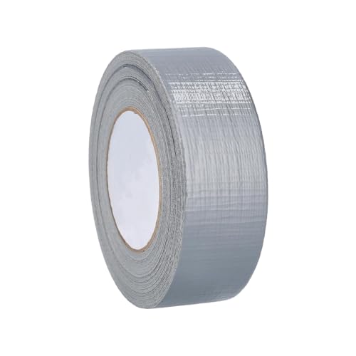PSBM Silver Duct Tape, 48 Rolls, 6 Mil Thick, 2 Inch Wide, 60 Yards Per Roll, Total 2880 Yards, Heavy Duty, Waterproof, All-Weather, Perfect for Repairs, Patching, Bundling & Sealing