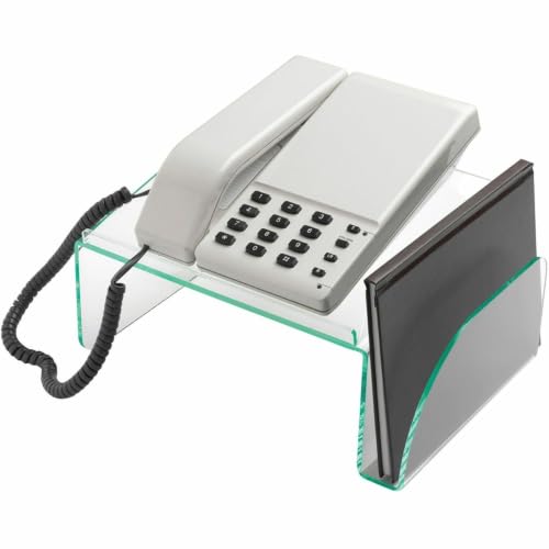 Lorell Phone Stand, Clear/Green