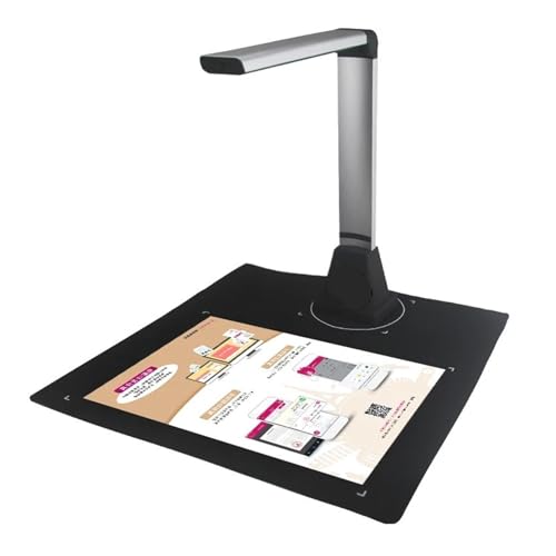 Scanner Q580 Book & Document Camera CimFAX, 5 Mega-Pixel, Soft Base, Capture Size A4, English Software, for Office, Teaching