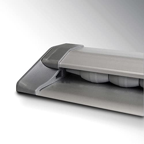 M&T Displays Fast Note Wall Mounted Aluminum Restaurant Ticket Holder Kitchen Order Tab Grabber Receipt Check Slide Rack Office Memo Paper Clip Menu Organizer Rail (40 inch)