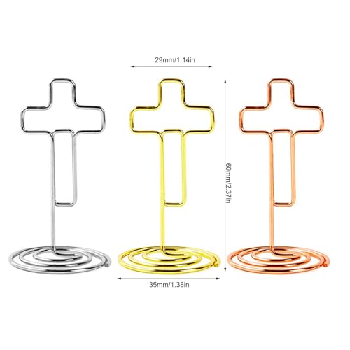 100PCS Metal Memo Clip Holders Photo Displaying Stand, Gold