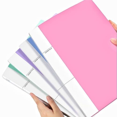 4-Pack Punchless Clamp Binder Folder A4 File Folders File folders