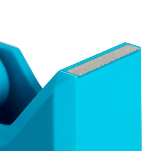 JAM PAPER Colorful Desk Tape Dispensers - Blue - 3/Pack