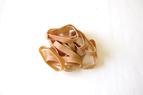 Aviditi #84 Rubber Bands, 3 1/2 x 1/2", Brown, Use for Bundling and Sealing, For Home, School, Office and Warehouse, 10 Bags of 155 Bands (1,550 Total)