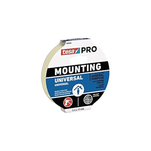 tesa Mounting PRO Universal 66958-00001-00 Mounting Tape White (L x W) 5 m x 9 mm 1 pc(s)