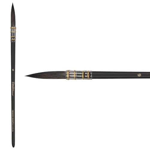 Creative Mark Danube Professional Watercolor Quill Brushes Size #6 - Kazan Squirrel and Synthetic Hair Watercolor Brushes for Painting