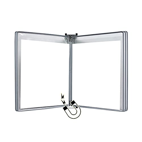 KGDJBGSE Wall Mounted File Folder Holder 10 Pockets A4 Display Organizer for Wall Hanging Metal Device(Gris)
