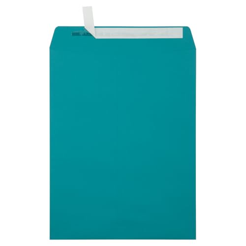 LUXPaper 10 x 13 Open End Envelopes | Peel & Press | Teal | 80lb. Text | 250 Qty