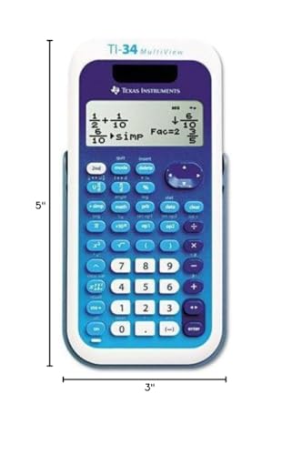 TI 34 Multi View Calc. Blue