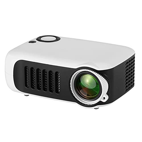 Yuidaaavzz Projector, Multimedia Home Theater Video Projector, Movie Projector, with Full HD 1080P HDMI, USB, AV, for Home (Color : White) (White)
