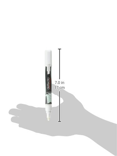 Deflecto Wet-Erase Markers, White (SMA510-V4-WT)