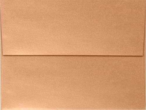 LUXPaper A7 Invitation Envelopes | Peel & Press | 5 1/4" x 7 1/4" | Copper Metallic | 80lb. Text | 250 Qty