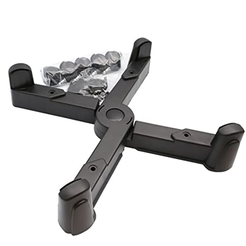 VHDY85KA Office PC Tower Stand, Mobile CPU Holder Desktop PC Case Stand Cart, Adjustable Width with 5 Caster Wheels, Fits Most PC Cases Under Desk Accessories(Black)