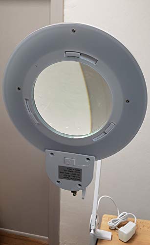 TekLine LED Clamp Magnifier Lamp 5" 5D White