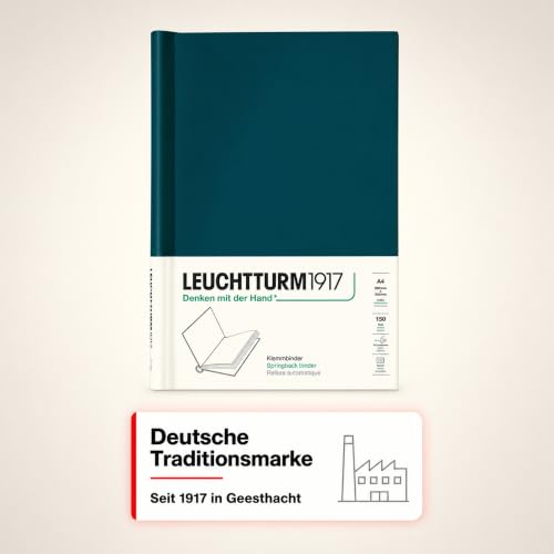 LEUCHTTURM1917 - PEKA Springback Binder (Pacific Green) - Holds 150 Sheets of Paper