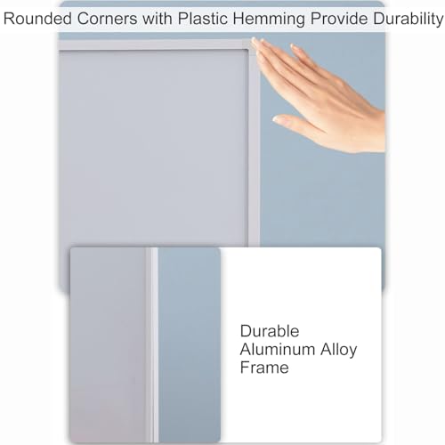TRUNXUCL Rolling Whiteboard Magnetic, Dry Erase Board with Stand, Standing White Board on Wheels, Height Adjustable(White,70x100cm/27.5x39in)