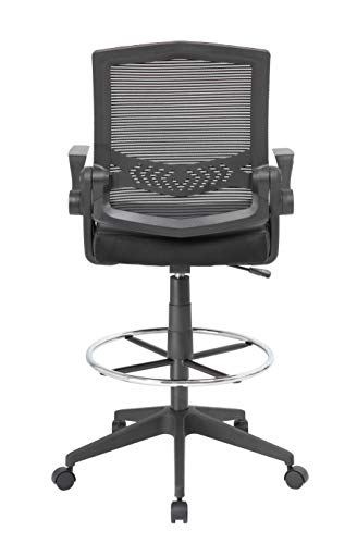 Boss Office Products Drafting Stool with, Black