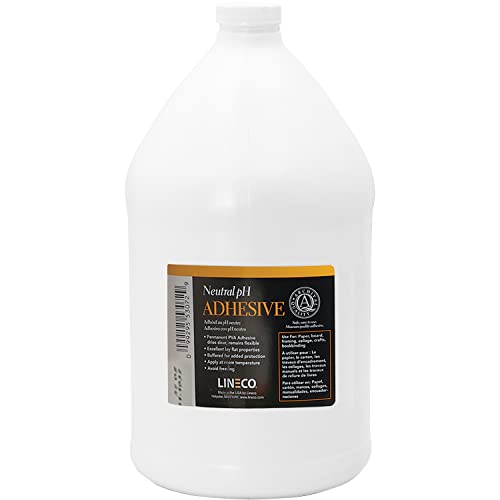 Lineco Neutral pH Adhesive, All-Purpose Glue, 1 Gallon, White, 1 Pack