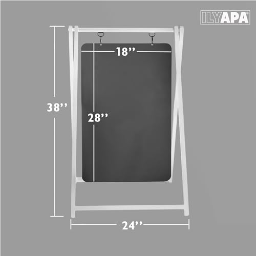 Ilyapa Metal A Frame Sign, Chalkboard Sidewalk Sign - 24x38 in Outdoor