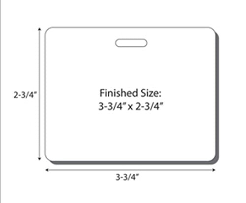 Print-Ready Name Badge Card (No-Tear Waterproof), 3-1/2" x 2-3/4", 6-UP on 8-1/2" x 11" White Synthetic 10-Mil Paper - 25 Sheets (150 Cards)