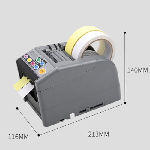 Ostreemaner Tape Dispenser Adhesive Electric，Precise Digital Control of Cutting Length，Cycle Cutting and Storage Memory Functions，for Packaging Office Warehouse Use