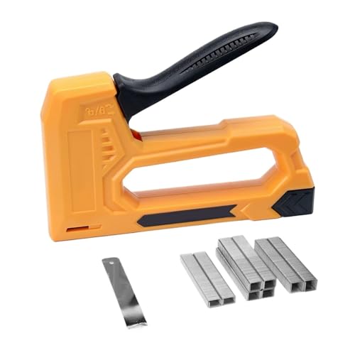 Professional Pneumatic Upholstery Stapler Nail Gun Light Duty Staple Gun for Woodworking Manual Nail Gun with 1600pcs Staples