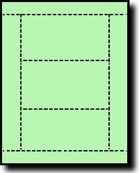 750 Label Outfitters® Index Cards, or Post Cards, Light Green, 250 Sheets with 3 Cards per Sheet