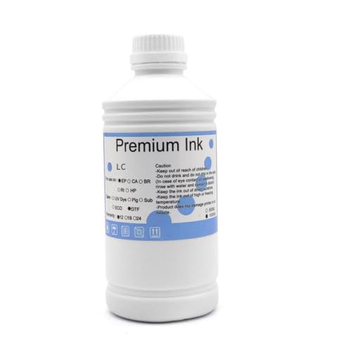 DVBKXIZT 500ML T47A1 T46A1 Pigment Ink Compatible with SureColor SC-P700 P704 P706 P708 P900 P904 P906 P908 Printers 10 Colors Option Available(500ML-pigment-LC)
