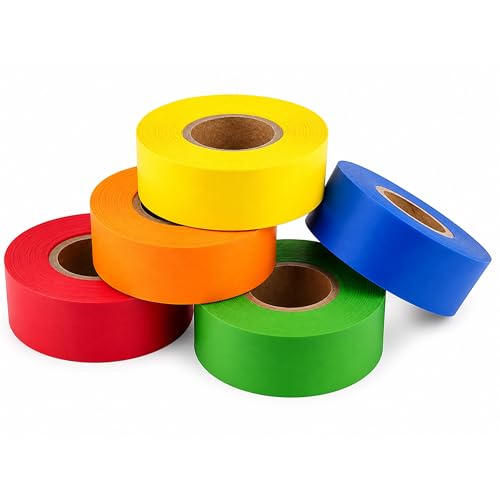 ChromaLabel Color Coding Tape, 3/4 Inch, 5 Assorted Colors, 500 Inches