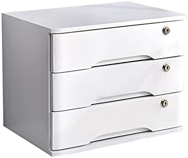 GFSGHZZ Lockable Desktop Storage Box - Wooden A4 Nizer for Office Supplies Flat File Cabinet with Drawers for Receipts & Documents Elegant Desktop Nizer Solution,D-2 Drawers