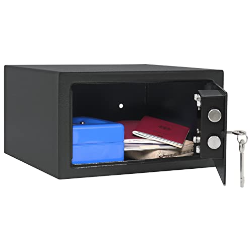 Rottner Furniture Safe Jupiter 2 Steel Double-bitted Lock 2 Keys Anthracite WxHxD 31x17x28 cm Felt Insert incl. Mounting Material