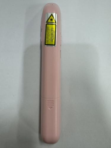 DINOSTRIKE Pink Wireless Presentation Remote with Air Mouse, Rechargeable USB C Slide Clicker Compatible with PowerPoint for Mac and Windows Laptops (2.4GHz)