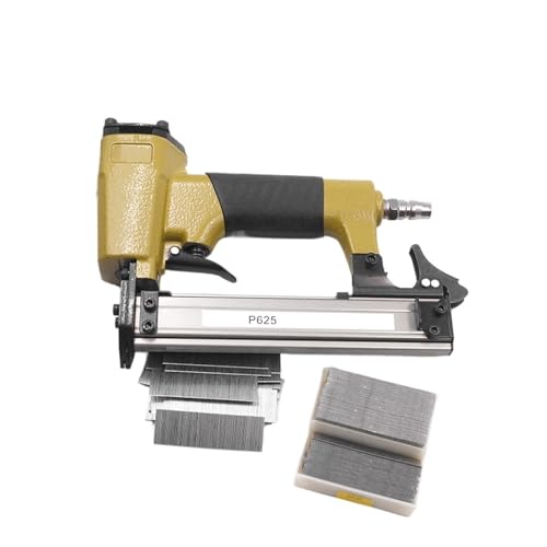 Oil-Free Pneumatic Staple Gun 23Ga Air Stapler P625 Nailer Small Framing Pneumatic Nail Gun for Fixing Furniture Wood Board Frame