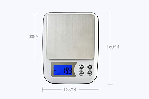 KUYBTU Precision Mini Electronic Scale Balance Digital Pocket Scale Portable Jewelry Scale,