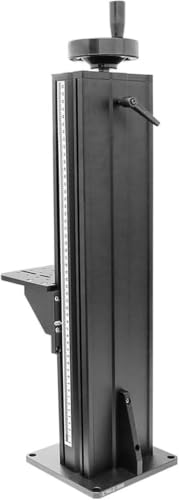 Eoweiot Manual Z-Axis Lifting Platform for Optical Experiments,Adjustable Aluminum Alloy T-Screw Column Lab Lift Table (70cm)