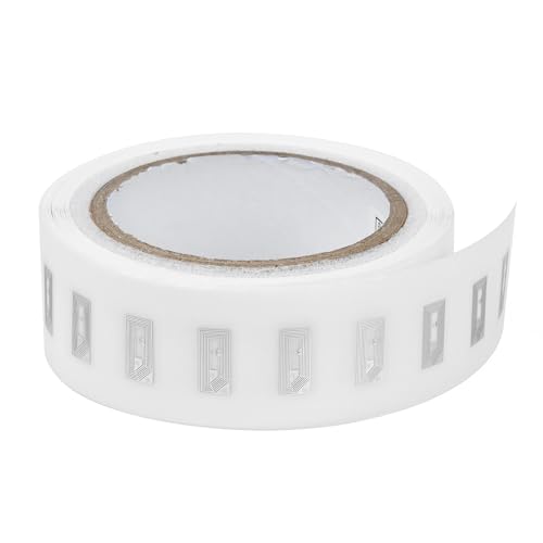 LeadSeals 500 PCS NFC Tags Sticker with NTAG213 Chip Blank NFC Stickers Adhesive Labels RFID Tags Rewritable 137 Bytes Memory Compatible with All NFC-Enabled Smartphones and Devices, 10 x 20MM, Clear