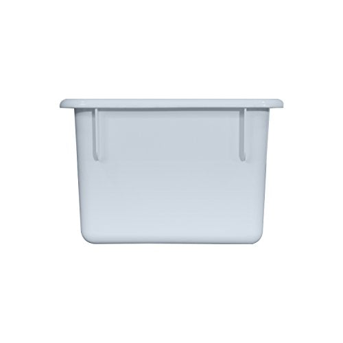 Wood Designs Cubby Storage Bin, Heavy Duty Plastic Containers for Kids White Cubby Tray Set of 30