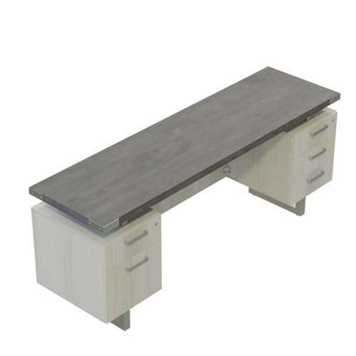 Safco Mirella Free Standing Credenza BBB-BF in Stone Gray
