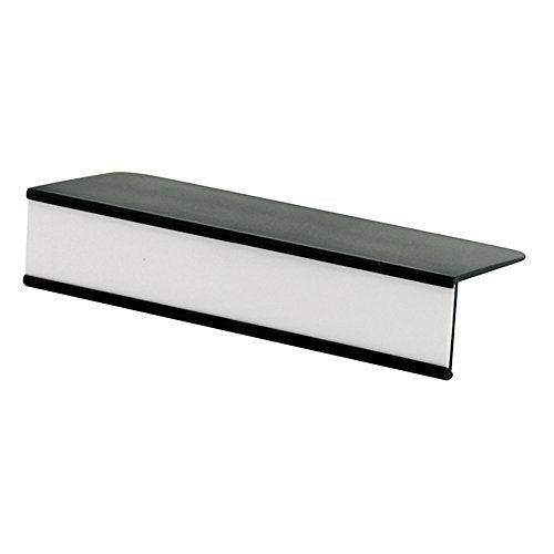 Gressco Clip-On Plastic Shelf Label Holder 1 inch H x 5 inches W x 2 1/4 inches D Black 10/Pkg