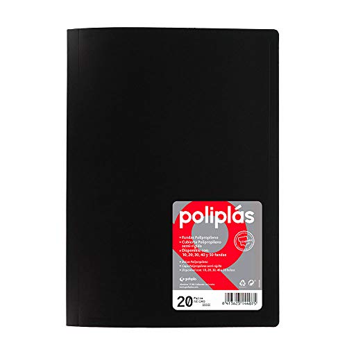 grafoplas 1155016 – Folder 20 Sleeves, Black