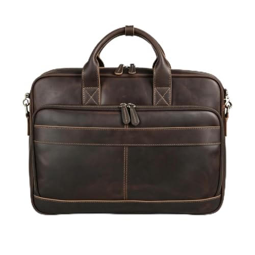 Briefcases for Men Men's Leather Briefcase, Vintage