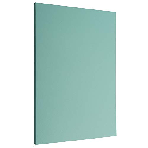 JAM PAPER Legal Matte 28lb Paper - 105 gsm - 8.5 x 14 - Aqua - 500 Sheets/Pack